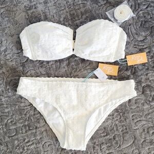BRAND NEW Kona Sol White Bikini (New With Tags)